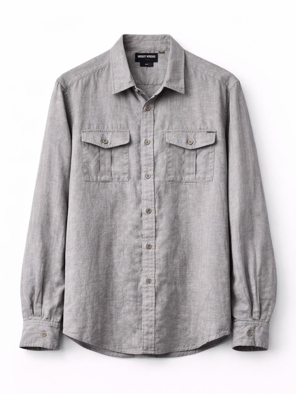 Antony Morato Slim Fit Linen Cotton Shirt Beige Button Up Casual Designer XL